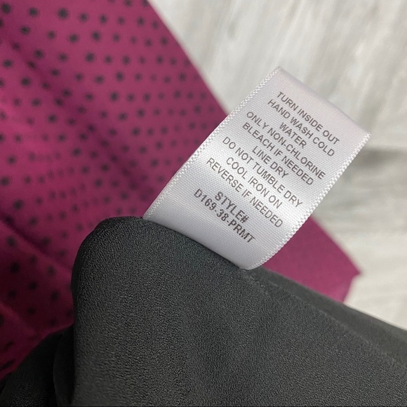 Wukogals Willow Chiffon Asymmetrical Dress Merlot - Picture 11 of 12